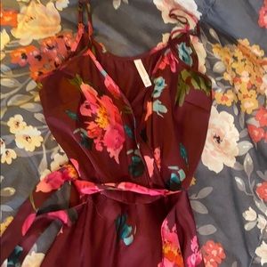 Long Wrap Dress with Slit